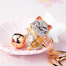 Load image into Gallery viewer, Tiger Rhinestone Keychain Holders - Purse Accessories