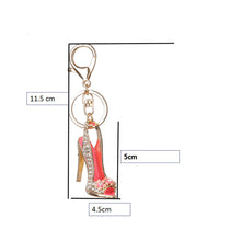 Load image into Gallery viewer, High Heel Shoe Rhinestone Keychain Holders - Purse Accessories