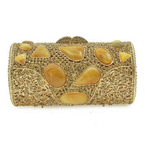 Load image into Gallery viewer, Best Gold Shell Shape &amp; Stone Design Evening Clutches - Ailime Designs