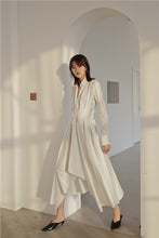 Load image into Gallery viewer, Women&#39;s Asymmetrical Drape Tunic Style Dress
