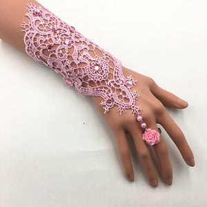 Elegant Bridal Wedding Gloves - Ailime Designs