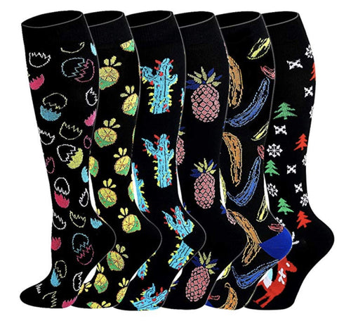 Women's Long Compression Socks - Ailime Designs