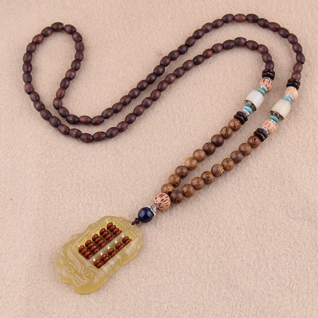 Beautiful Natural Wood & Napal Beaded Necklaces – Jewelry Craft Supplies