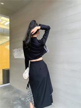 Load image into Gallery viewer, Women&#39;s Layered Asymmetrical Ribbon Tie Skirts - Ailime Designs