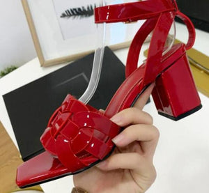Women’s Red Hot Stylish Fashion Apparel - Square Toe Elegant Sandals
