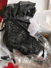 Load image into Gallery viewer, Women&#39;s Elegant Applique Design Dress Ankle Shoe Boots