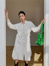 Load image into Gallery viewer, Women&#39;s Button-down Shirt Dress