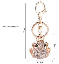 Load image into Gallery viewer, Frog Rhinestone Keychain Holders - Purse Accessories