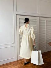 Load image into Gallery viewer, Women&#39;s Asymmetrical Pleated Vintage Dress