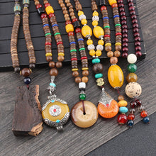 Load image into Gallery viewer, Beautiful Natural Stone &amp; Wood Beaded Necklaces – Jewelry Craft Supplies