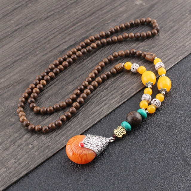 Beautiful Natural Stone & Wood Beaded Necklaces – Jewelry Craft Supplies