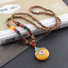 Load image into Gallery viewer, Beautiful Natural Stone &amp; Wood Beaded Necklaces – Jewelry Craft Supplies