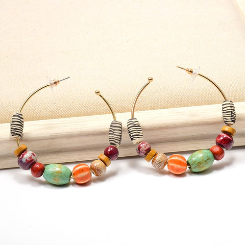 Beautiful Natural Stone Bead Earrings – Jewelry Craft Supplies