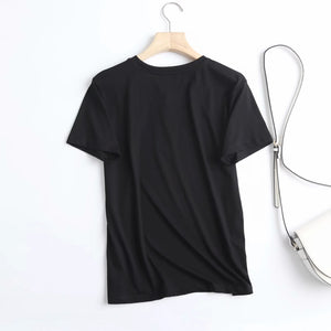 Women's Cool Style Black T-shirts – Ailime Designs