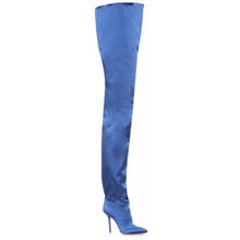 Load image into Gallery viewer, Women&#39;s Pointed Toe Crotchless Design Waist High Boots