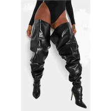Load image into Gallery viewer, Women&#39;s Street Style Loose Wide Leg Thigh High Boots