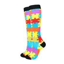 Load image into Gallery viewer, Women&#39;s Long Knitted Knee Length Socks - Ailime Designs
