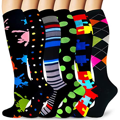 Women's Long Compression Socks - Ailime Designs