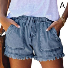 Load image into Gallery viewer, Women’s Street Style Denim Shorts