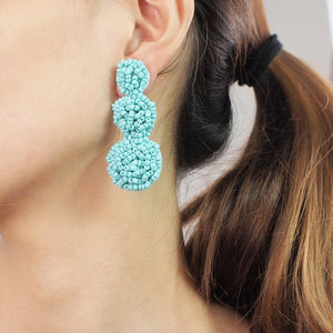 Women's Handmade Beaded Drop Earrings