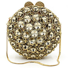 Load image into Gallery viewer, Hot Pink Crystal Ball Shape Design Evening Bags - Ailime Designs