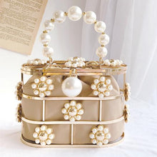 Load image into Gallery viewer, Best Metal Hollow-cut Pearl Beaded Evening Purses - Ailime Designs