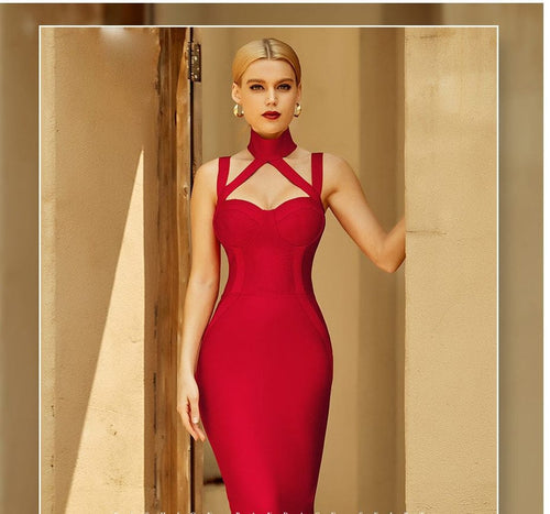 Women’s Red Hot Stylish Fashion Apparel - Hollow-cut Dresses