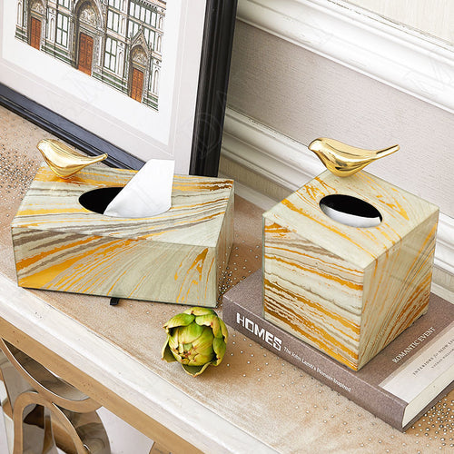 Classic Style Marble Design Tissue Box Containers – Ailime Designs