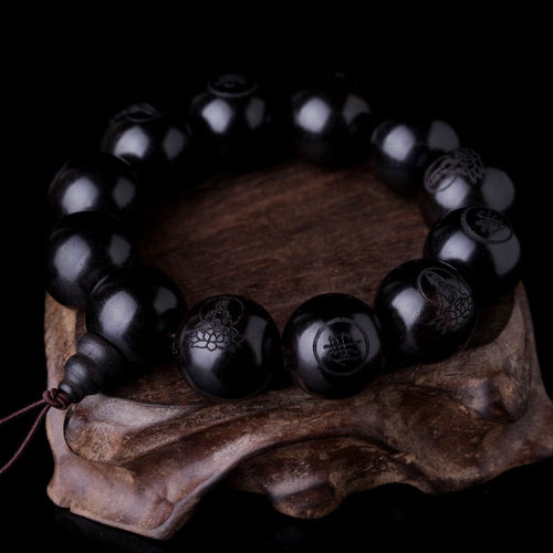 Beautiful Natural Ebony Beaded Bracelets – Jewelry Craft Supplies