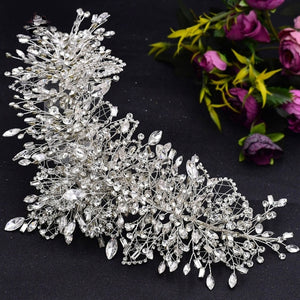Crystal Silver Women's Elegant Leaf Design Hair Clip Sets – Ailime Designs