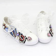 Load image into Gallery viewer, Best White Butterfly Design Sneakers - Ailime Designs