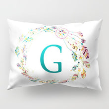 Load image into Gallery viewer, Alphabet Print Design Rectangular Pillows