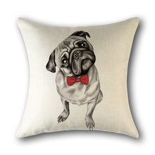 Load image into Gallery viewer, Adorable Bulldog Linen Pillow Cases