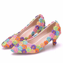 Load image into Gallery viewer, Women’s Beautiful Flower Design Shoes – Fashion Footwear