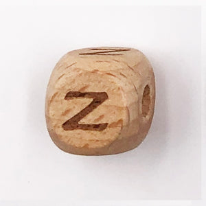 Beautiful Natural Wooden Square Alphabet  Beads – Jewelry Craft Supplies