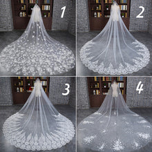 Load image into Gallery viewer, Best White Lace Bridal Head Veils – Ailime Designs
