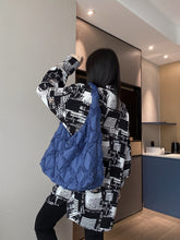 Load image into Gallery viewer, Geometric Single Handle Denim Handbags - Ailime Designs