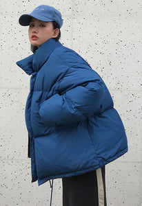 Women's Quilted Warm Rust Design Parkas Jackets - Ailime Designs