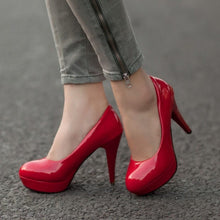 Load image into Gallery viewer, Women’s Red Hot Stylish Fashion Apparel - Patent Leather Pumps