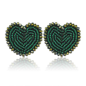 Women's Bohemian Heart-shape Design Post Earrings