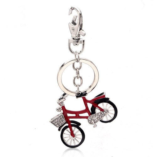Bicycle Rhinestone Keychain Holders - Purse Accessories