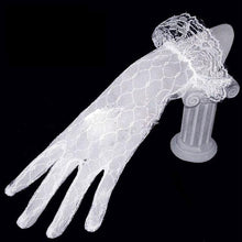 Load image into Gallery viewer, Bridal Lace Trim Gloves – Fine Quality Wedding Accessories