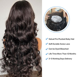 Bodywave Brown Lace Front Human Hair Wigs -  Ailime Designs