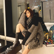 Load image into Gallery viewer, Grey Curley Women&#39;s Grey Faux Lamb Fur Warm Jackets - Ailime Designs