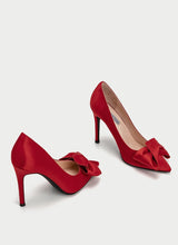Load image into Gallery viewer, Women’s Red Hot Stylish Fashion Apparel - Satin Pump Heels