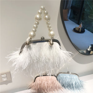 Women's Fine Quality Ostrich Feather Purses - Ailime Designs