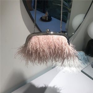 Women's Fine Quality Ostrich Feather Purses - Ailime Designs