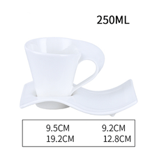 Load image into Gallery viewer, Cool Wave Design 2pc Coffee Cup Set - Ailime Designs