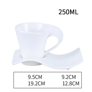 Cool Wave Design 2pc Coffee Cup Set - Ailime Designs