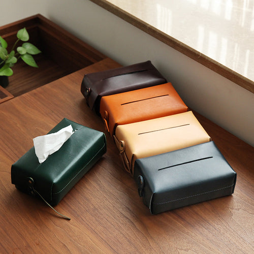 Leather Pouch Style Tissue Box Containers – Ailime Designs